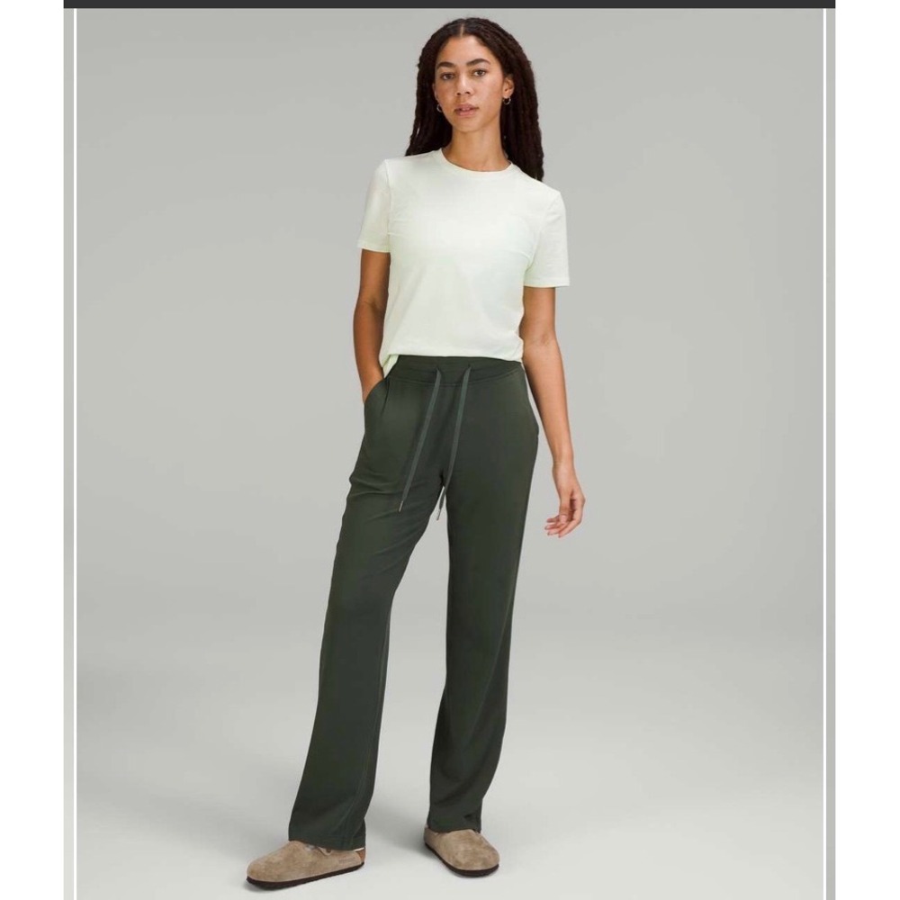 Lululemon Ready to Rulu Straight-Leg High-Rise Pant Smoked Spruce Green Size 6